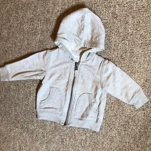 Baby grey hooded sweatshirt